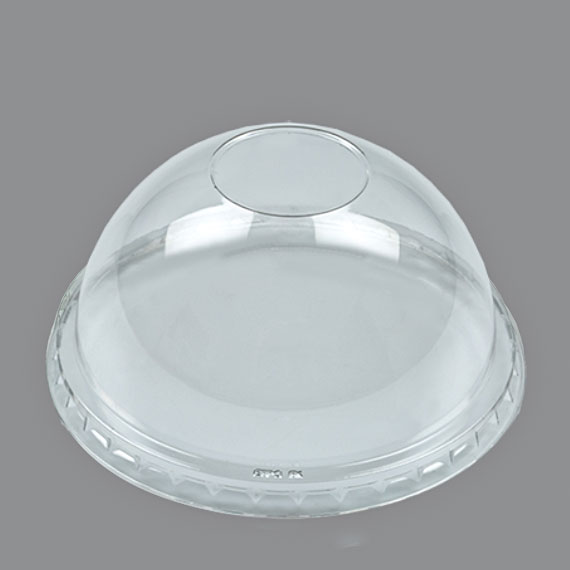 95mm. PET Dome Lid NO Hole