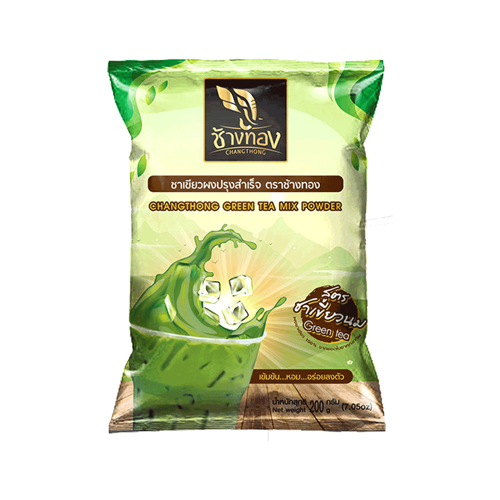 តែបៃតងទឹកដោះគោ ឆាងថង