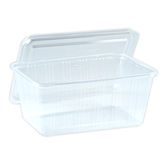 Food Container 1000cc. 1 Compartment PPN with Lid