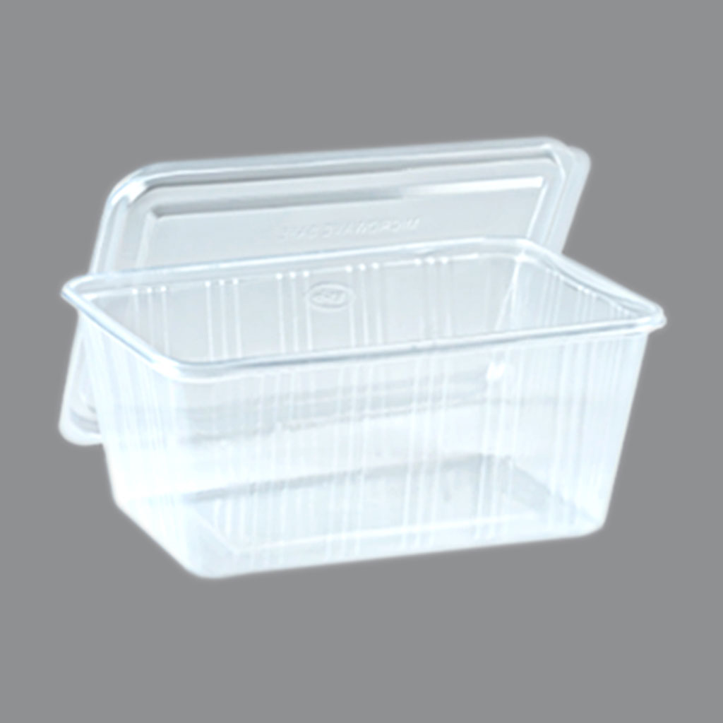 Food Container 1000cc. 1 Compartment PPN with Lid