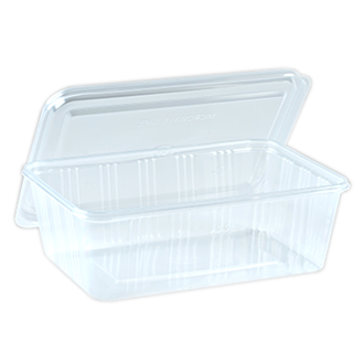 Food Container 750 cc. 1 Compartment PPN with Lid