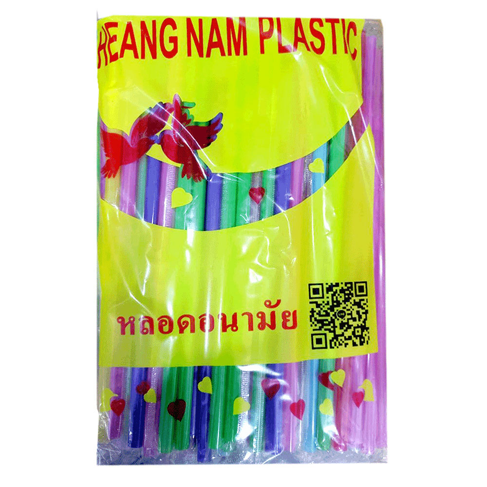 Straw plastic 8mm 100*40 Mixed
