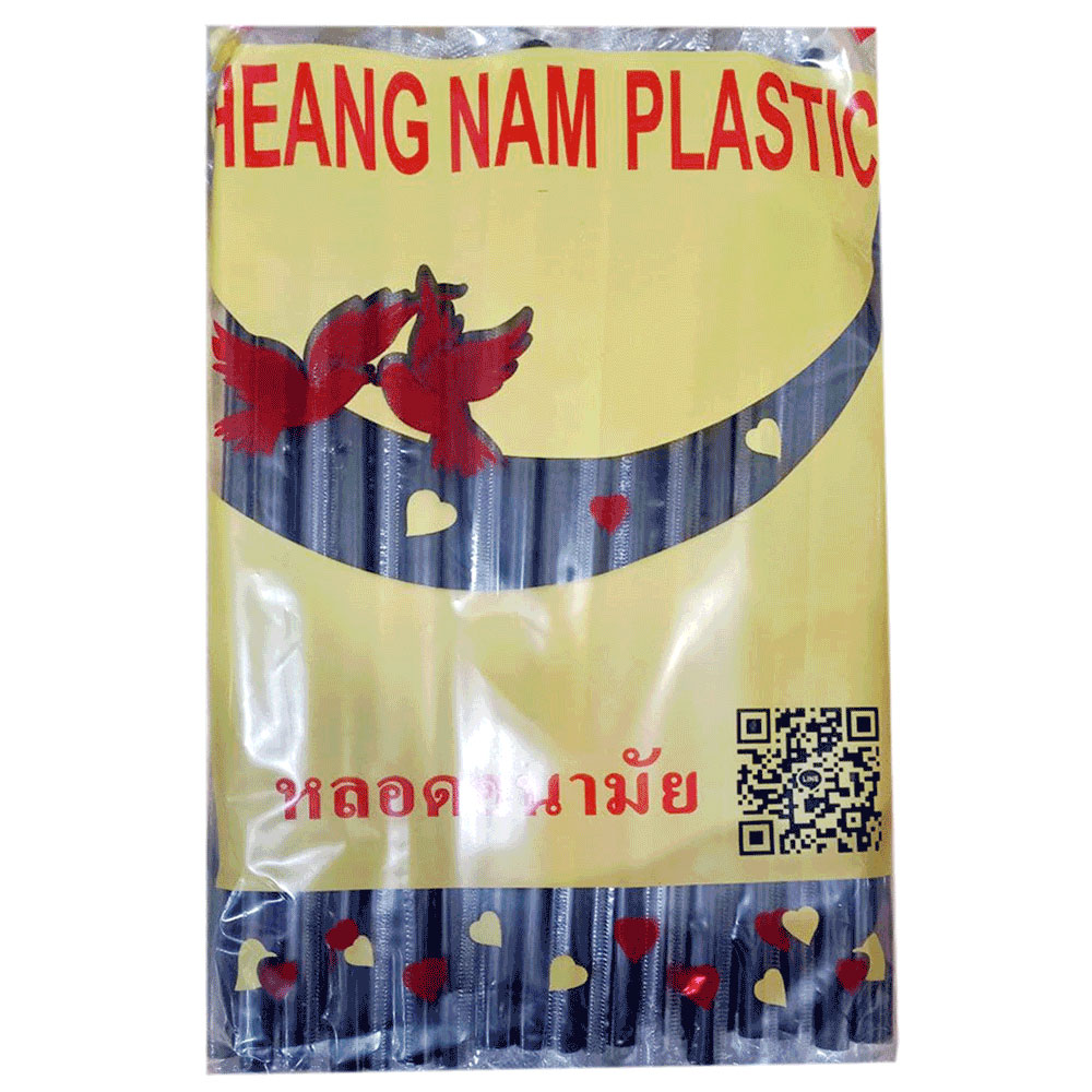 Straw plastic 8mm 100*40 black