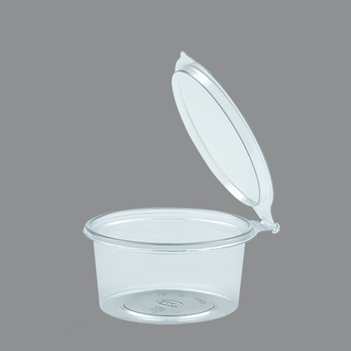 [410320] 2oz Suace Cup PET Hinged Lid (U60 mm.-60 ml)