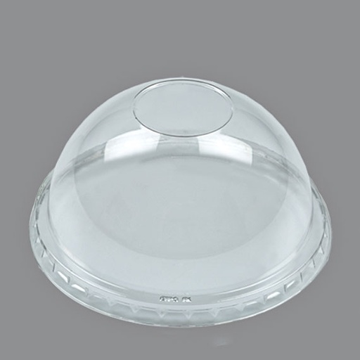[410503] 95mm. PET Dome Lid NO Hole