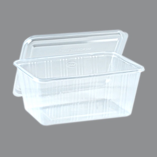 [412115] Food Container 1000cc. 1 Compartment PPN with Lid